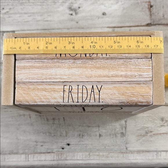 Rae Dunn Tan Wooden Decor - Picture 4 of 4